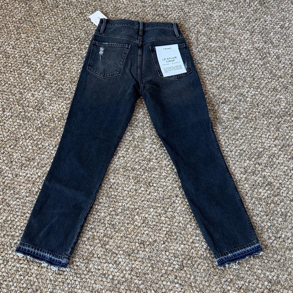 Frame Dark Blue Women's Crop Jeans size 24 new with tags - Picture 2 of 10